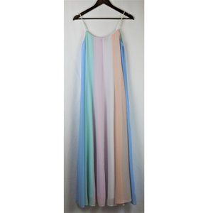 Lulus Days to Remember Multi Striped Maxi Dress